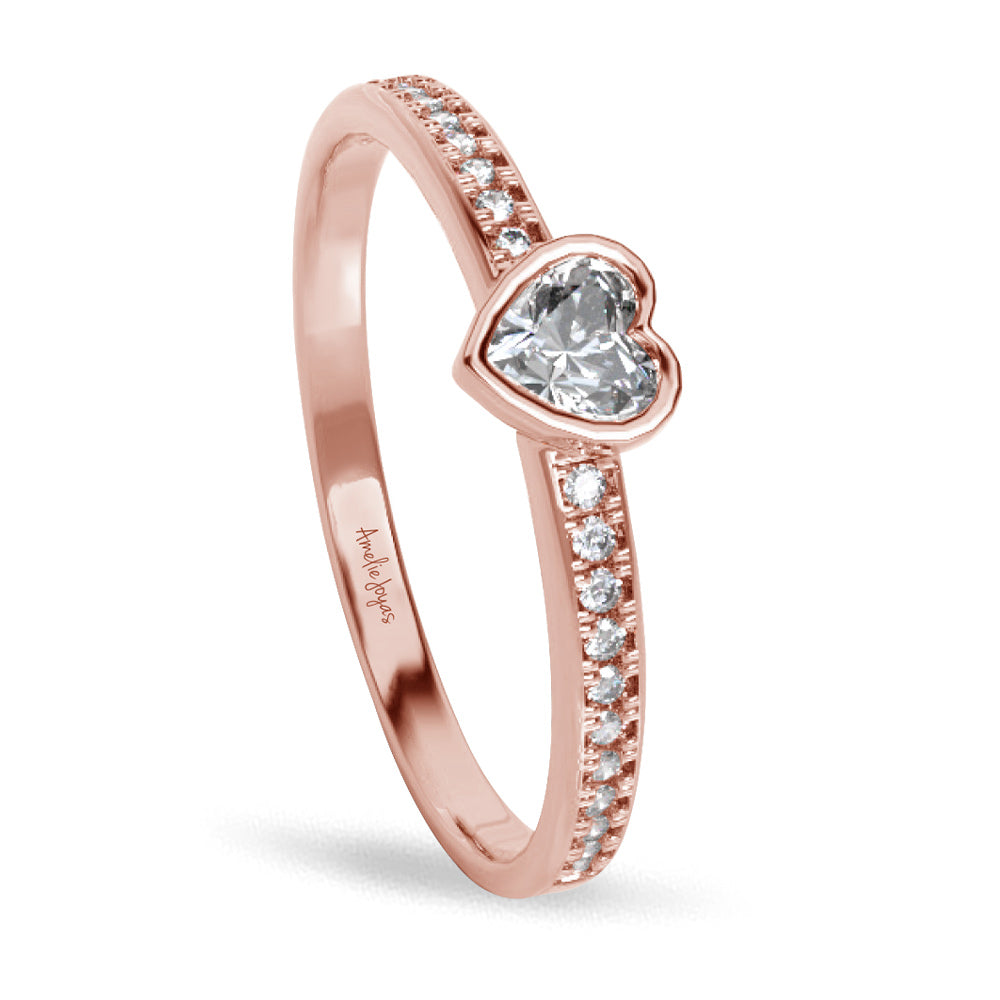 Brilliant Expressions - Anillo De Promesa De Oro Amarillo De 10 Quilates O 14 Quilates, Anillo De Aniversario O Anillo De Boda Para Mujeres; Anillos De Promesa Para Ella, Anillos De Oro