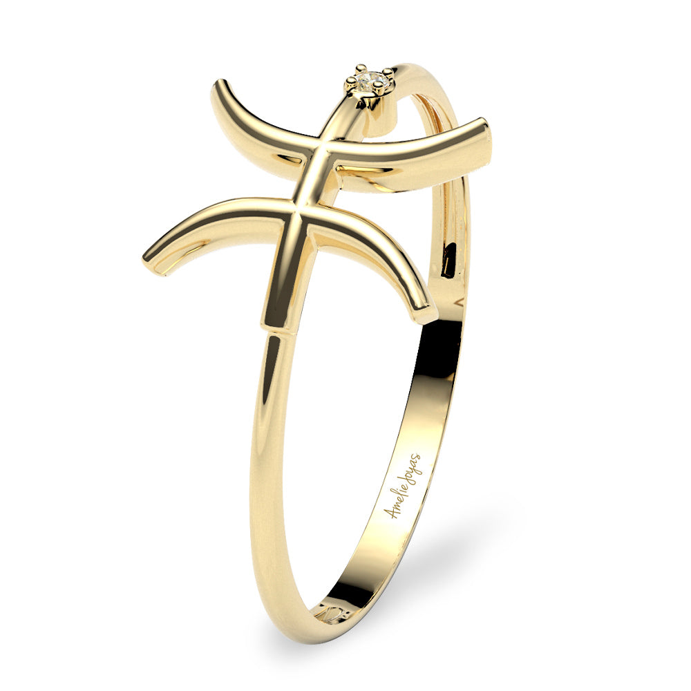 ANILLO ZODIACO PARA DAMA ORO – Amelie Joyas