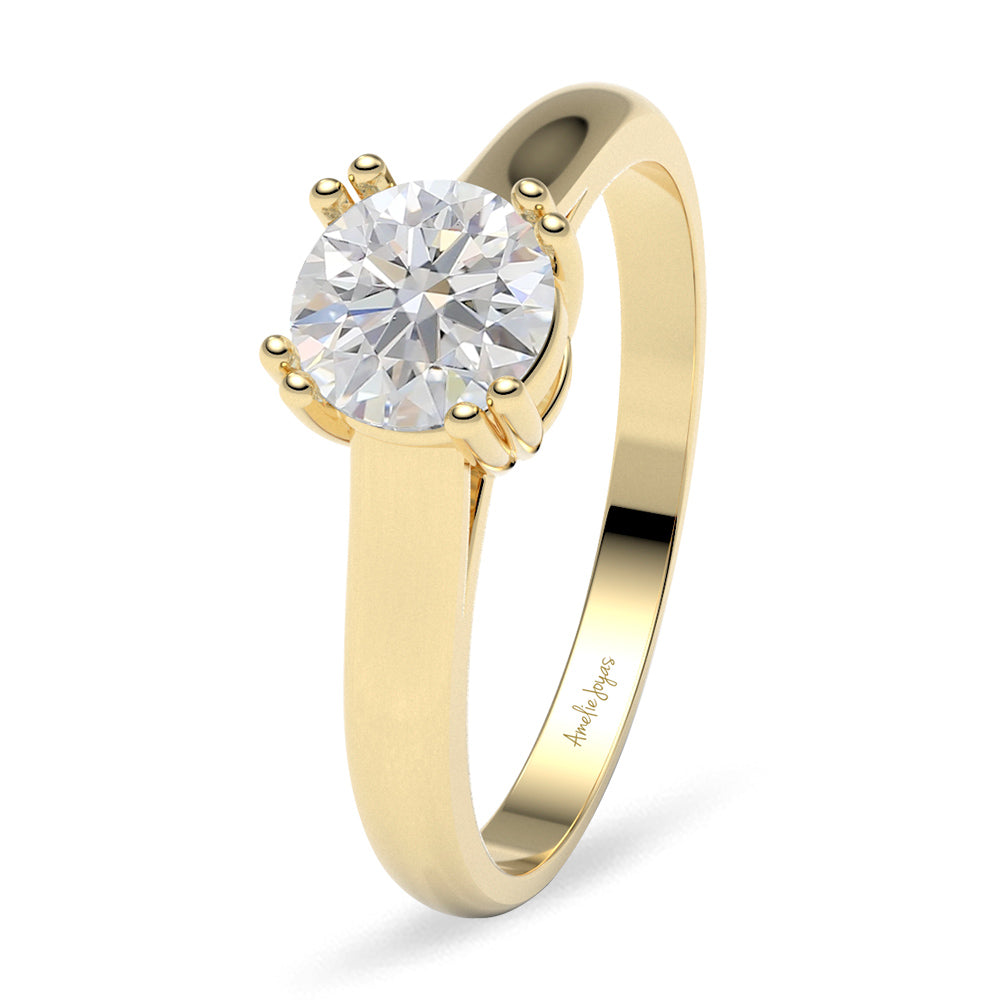 ANILLO DE COMPROMISO CON DIAMANTE DE LABORATORIO – Amelie Joyas