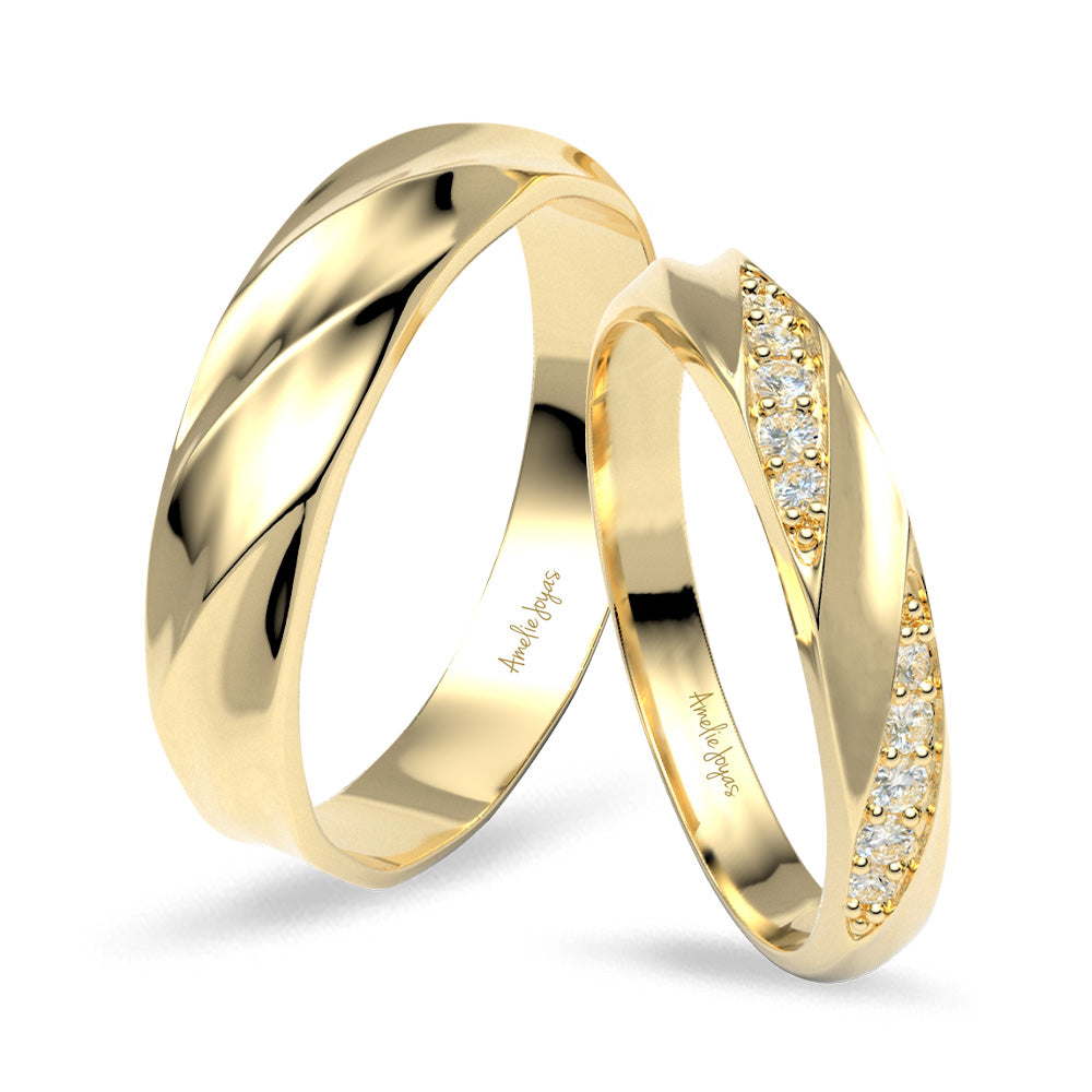 Aros de matrimonio de oro sale