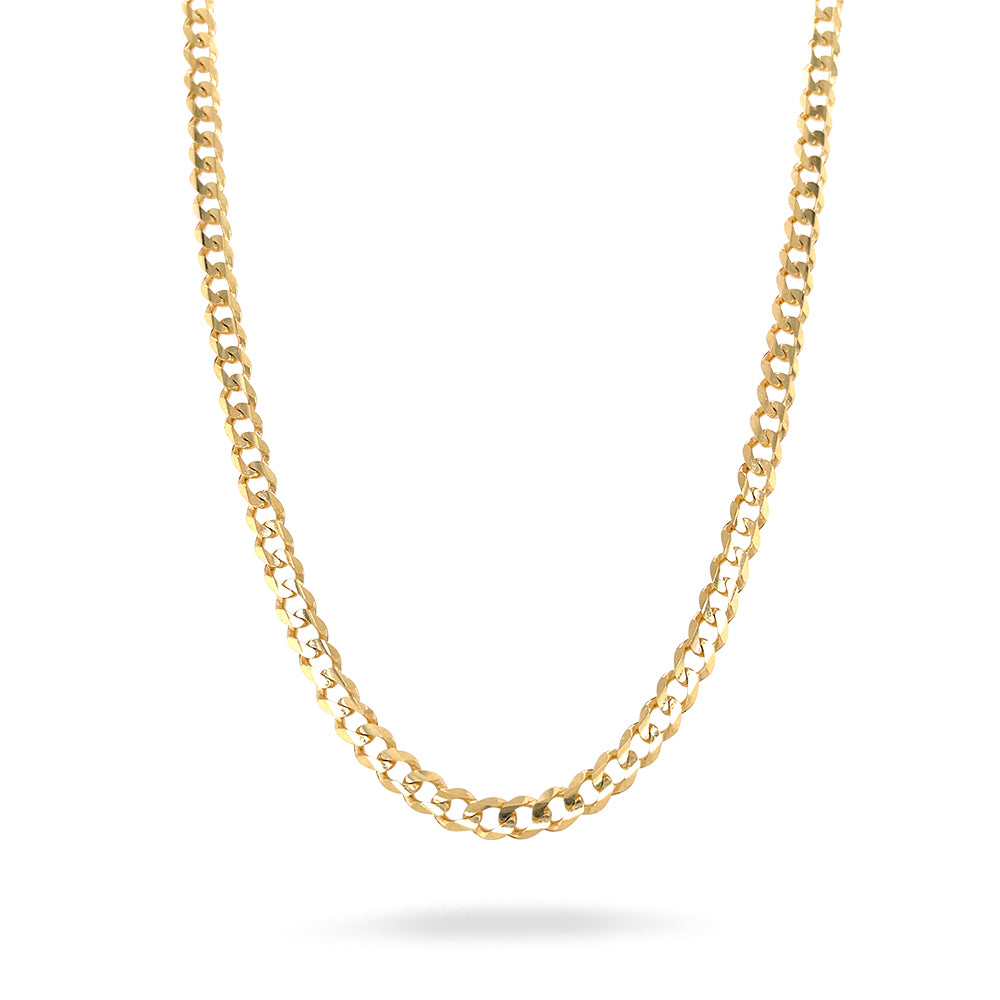 Collar De Cadena De Cuerda En Oro Amarillo 10k Para Hombre – 12 Mm, Largo 22” A 30”, Firma My Elite Jeweler