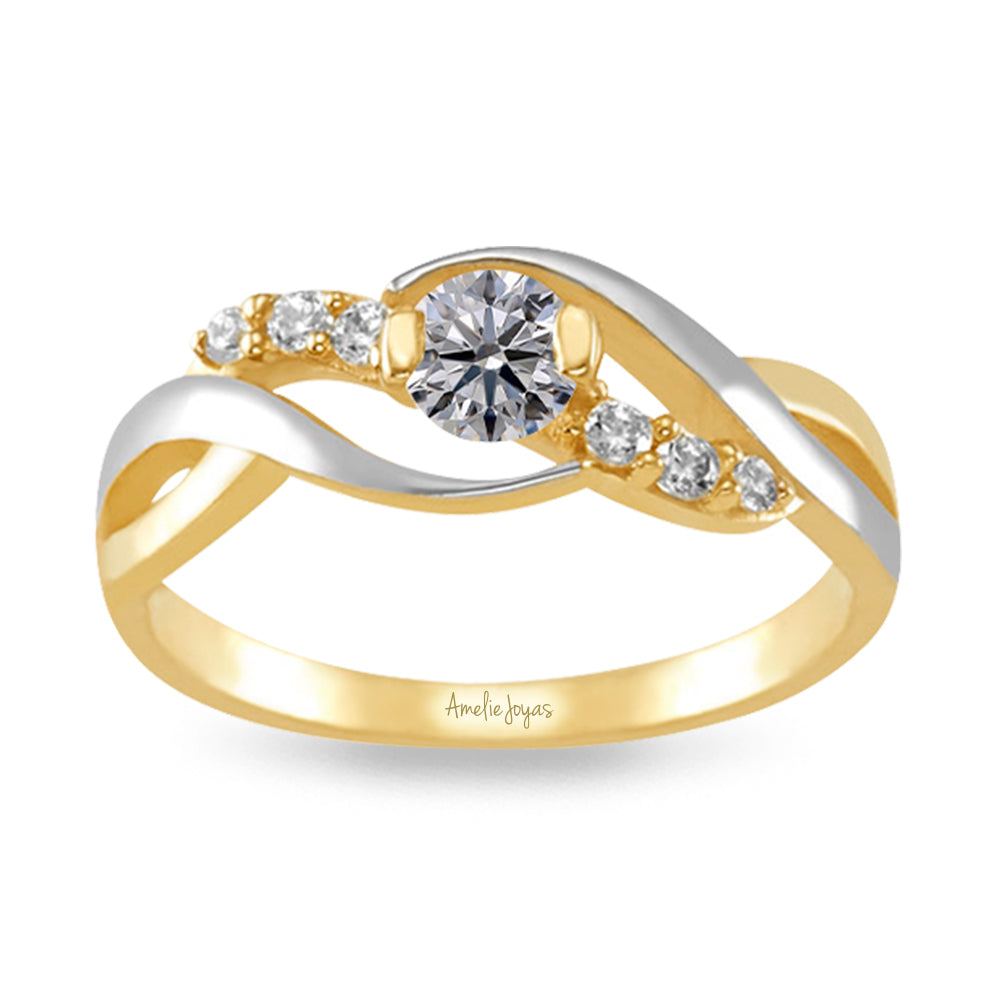 ANILLO DE COMPROMISO ORO BLANCO – Amelie Joyas
