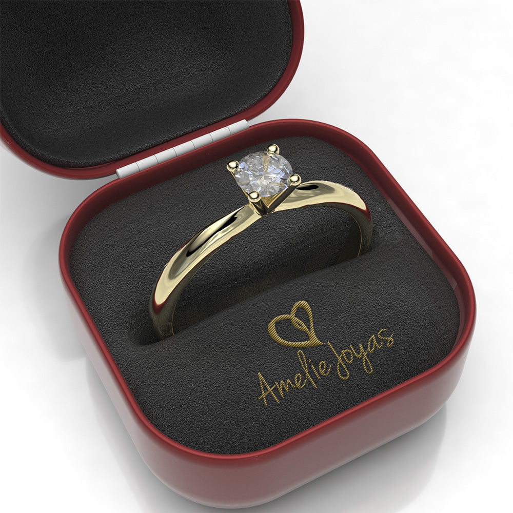 Diamante Los Anillos De Compromiso Son De Oro O Plata ANILLO DE